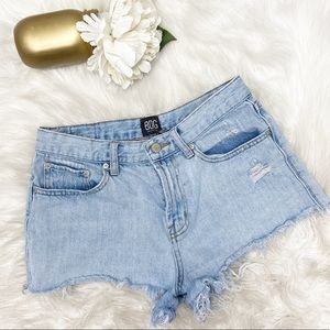 BDG Girlfriend High-Rise Cut Off Jean Shorts